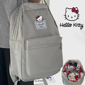 2022New Hello Kittys Çantası Karikatür ile Kaplı Kittys Desen Her İki Sırt Çantası omuzdan askili çanta saklama çantası Seyahat Çantası Öğrenciler Kız Hediye