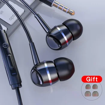 3.5 mm Kablolu Kulak İçi mikrofonlu kulaklık Kulaklık Rahat Kulaklık Ses Kontrolü Stereo Spor Kulaklık Bilgisayar PC İçin