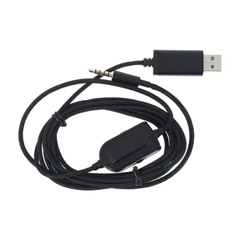 3.5 mm USB Talkback Sohbet Ses Aux kablo kordonu Inline Sessiz Ses Kontrolü Astro A10 A40 A30 A50 Logitech G933 Xbox One PS4