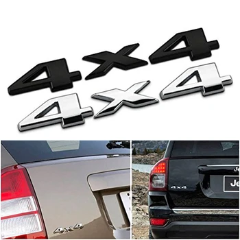 3D 4x4 Dört Tekerlekten Çekiş araba logo çıkartması Araba Dekorasyon Vücut Sticker Frode BMW Lada Honda Audi Toyota Toyota