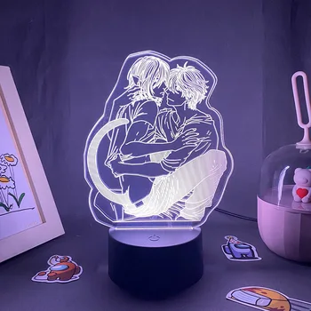 3D Led Anime Mavi Exorcist Figürü Rin Okumura Neon Gece Lambası Noel Hediyesi Arkadaş İçin Lav Lambası yatak odası dekoru Manga Ao Hiçbir Exorcist
