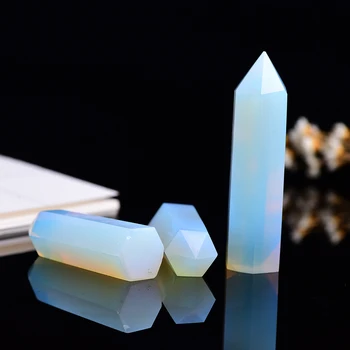 4-6 cm 1 adet opal crystal point şifalı taş altıgen prizmalar sütun değnek tedavi taş
