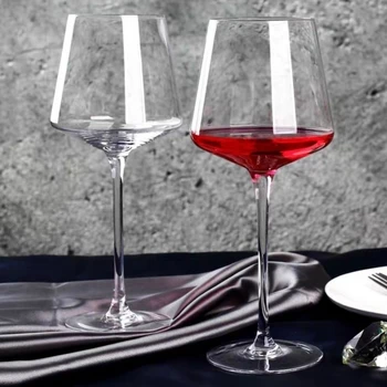 400-500 ml Sanat Klasik Yüksek Kaliteli cam kırmızı şarap şişesi Kurşunsuz Kristal Cam Kadeh Aile Bar Festivali Ziyafet Drinkware Hediye