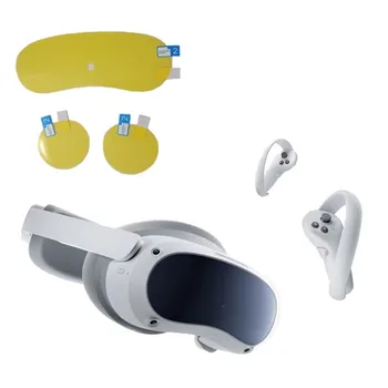 45BB Yüksek Çözünürlüklü Şeffaf ekran koruyucu film Pico 4 VR Kulaklık Kavisli Gözlük Lens Koruyucu Şeffaf film koruma