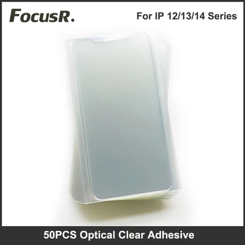 50 ADET 125um OCA Tutkal Filmi Optik Temizle Yapıştırıcı iPhone 14 Artı 13 Pro Max 12 mini 11 X LCD Ekran Dokunmatik Cam Lens Onarım