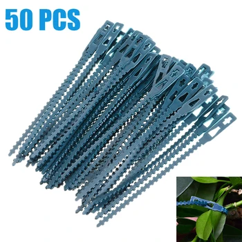 50 adet Ayarlanabilir Plastik Bitki kablo bağları Yeniden Kullanılabilir kablo bağları Bahçe Ağacı Tırmanma Desteği 13.5 cm