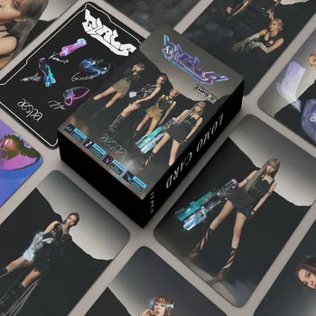 55 adet Kpop Aespa Yeni Albüm Kızlar Fotocard Lomo Kartı HD Fotoğraf Hayranları Koleksiyonu Kartpostal Hediyeler Kadınlar İçin Poster