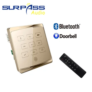 Akıllı Otel Odası Ev Ses Bluetooth Amplifikatör duvar Stereo dijital Oynatıcı 86 Dokunmatik Anahtar Arka Plan müzik denetleyicisi USB TF