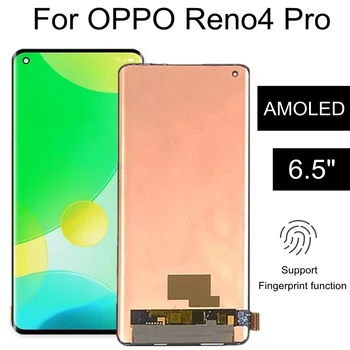 AMOLED OPPO Reno 4 Pro 5G dokunmatik LCD ekran Ekran Çerçeve Sayısallaştırıcı Meclisi Değiştirme OPPO Reno4 Pro