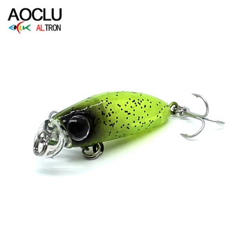 AOCLU wobblers Süper Kalite 5 Renkler 35mm 2.1 g Sert Yem Minnow Shad Crankbait Balıkçılık cazibesi Bas Taze Tuzlu su mücadele