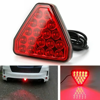 Araba LED fren işığı 12V Kırmızı Üçgen Yeni Stil Kuyruk İşık Strobe Park Uyarı İşığı Anti-çarpışma Lambası Araba Kamyon RV YENİ