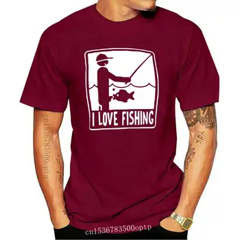Balık tutmayı seviyorum! Fener Balıkçı Sazan Kaba Sinek T-Shirt erkek marka t-shirt erkekler yaz pamuk t-shirt