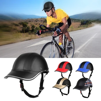 Bisiklet Bisiklet Kask beyzbol şapkası Anti UV Güvenlik Bisiklet Kask Ayarlanabilir çene kayışı Erkekler Kadınlar Yol bisiklet kaskı MTB Paten