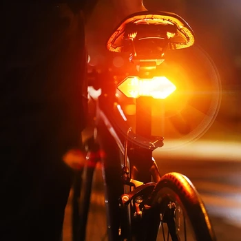 Bisiklet Kablosuz Uzaktan Dönüş sinyal ışığı Mtb Yön Göstergesi Akıllı Led Bisiklet Arka Lambası Usb Şarj Edilebilir Bisiklet Arka Lambası