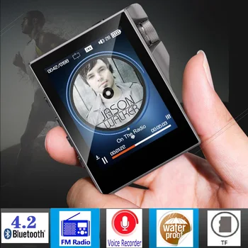 Bluetooth MP4 Müzik Çalar 16 GB FM Radyo Taşınabilir Dokunmatik MP4 Ekran HD Kayıpsız Ses Kalitesi Metal Video Oynatıcı Öğrenci Walkman