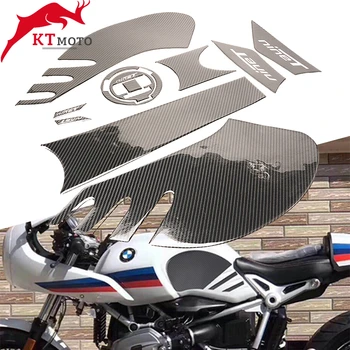 BMW R NİNET R DOKUZ T 2014-2018 2017 2016 Motosiklet 3D Karbon Fiber Gaz petrol yakıt Tankı Pad Sticker Çıkartması Koruyucu Kapak