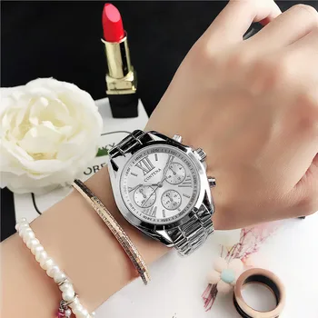 CONTENA Kadın Izle Üst Marka Kadın Saatler Kuvars Paslanmaz Çelik Kol Saati Kadın Lüks İzle Reloj Mujer Relojes Para Mujer