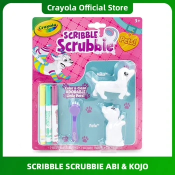 Crayola Karalama Scrubbie Köpekler ve Kediler için Evcil Hayvanlar, Çocuk Oyuncakları, Kızlar ve Erkekler için Hediye, 3, 4, 5, 6 Yaş 747254