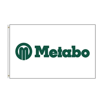 dekor için 3x5 Ft METABOS logo Bayrak Polyester Baskılı Araçlar Afiş