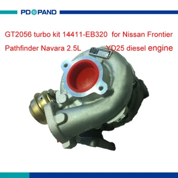 Dizel motor turbo kiti GT2056V turbo kompresör 14411 - EB320 14411EB320 Nissan Pathfinder Navara Frontier 2.5 L