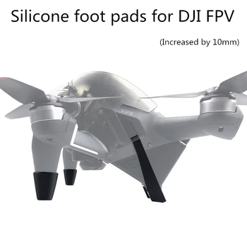 DJI FPV için uygun Aşınma ve Yıpranmaya karşı korumak için Silikon Ayak Pedleri Drone Aksesuarları