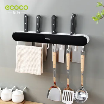 ECOCO ev duvara monte bıçak rafı Çok fonksiyonlu Organizatör Mutfak Malzemeleri Aksesuarları bıçak depolama rafı kiler organizatör