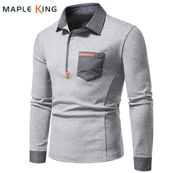 Erkek tasarımcı kıyafetleri Polo Homme 2022 Lüks Marka Dikiş Renk İş Sosyal Camiseta Polo Hombre Erkek Giyim Tee Gömlek