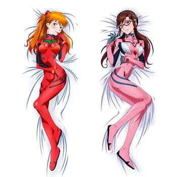 EVA Anime Asuka Ayanami Rei Dakimakura Seksi Yastık Kılıfı Yastık Kılıfı Vücut Sarılma Yastık Kılıfı Otaku ev yatak takımı Dekor Hediye