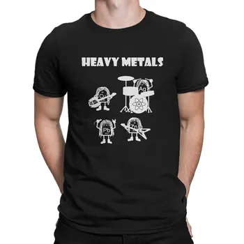 Fizik Periyodik Cetveller T-Shirt Erkekler Ağır Metaller Kimya Serin Pamuk Tees Crewneck Kısa Kollu T Gömlek