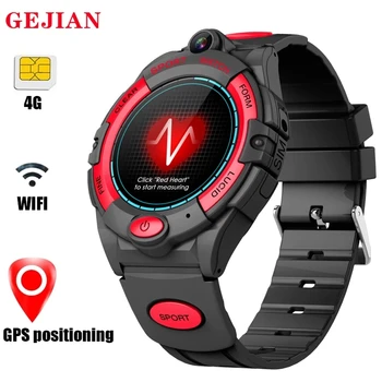 GEJIAN SmartWatch GPS Kalori Sayma spor saat Erkekler için 680mAh 4G Çağrı Tam Ekran dokunmatik akıllı saat Android ıOS Telefon için