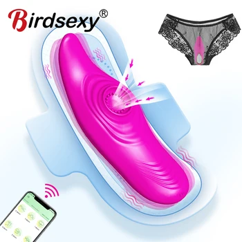 Giyilebilir Külot Vibratör Kablosuz Uzaktan APP Kontrol Vajina Klitoris Teşvik Anal Masaj Yetişkin Seks Oyuncak Masturbator
