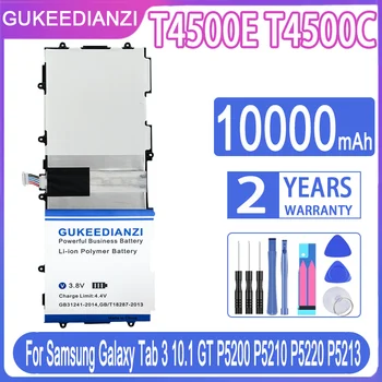 GUKEEDIANZI T4500E T4500C 10000mAh Yedek Pil Samsung Galaxy Tab 3 10.1 İçin GT P5200 P5210 P5220 P5213 Bateria