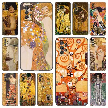 Gustav Klimt Öpücük Sanat Telefon Kılıfı İçin Samsung Galaxy A21 A30 A50 A52 S A13 A22 A32 A33 A53 A73 5G A11 A12 A31 A51 A70 A71 A72