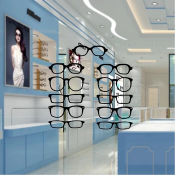 Gözlük Hipster Şerit Vinil Duvar Sticker Optik Dükkanı Kapı pencere camı sanat dekoru Çıkartmaları, Gözlük Çerçeveleri Çıkarılabilir vinil yapışkan