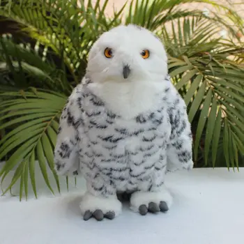 güzel peluş simülasyon baykuş oyuncak yüksek kaliteli simülasyon kar kartal bebek doğum günü hediyesi Yaklaşık 26 cm h2990