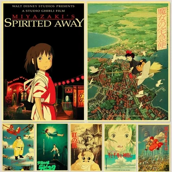 Hayao Miyazaki Anime Elmas Boyama Tam 5D DIY Elmas Sanat Mozaik Nakış Çapraz Dikiş Kiti Ev Dekor