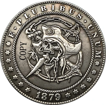 Hobo Nikel 1879-CC ABD Morgan Dolar PARA KOPYA Tipi 185