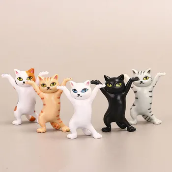 Japon Kedi kalemlik Çocuk Oyuncak doğum günü hediyesi Halter Taşıma Kedi Kulaklık Tutucular Dans Figürü Bebek Hayvanlar Ev Dekor