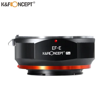 K & F Konsept EOS EF EF-S Lens NEX PRO E Montaj Adaptörü Canon EF için EF-S Lens NEX E Montaj Aynasız Kameralar