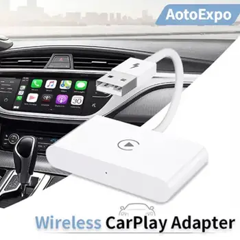 Kablosuz CarPlay Adaptörü iPhone Apple Kablosuz Carplay Dongle Tak Ve Çalıştır 5GHz WiFi Online Güncelleme Otomatik araç adaptörü W7J2