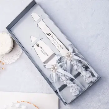 Kişiselleştirilmiş Düğün Reçine kek bıçağı servis seti Özel kek bıçağı ve Kürek doğum günü hediyesi Parti Dekorasyon Kek Araçları