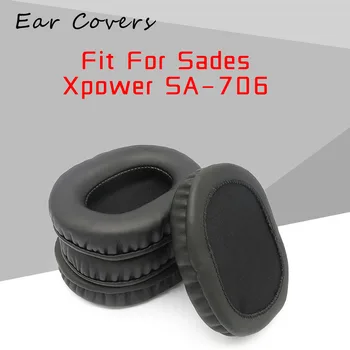 Kulak Pedleri Sades Xpower SA-706 SA706 Kulaklık Kulak Yastıkları Yedek Kulaklık kulaklık yastığı PU Deri