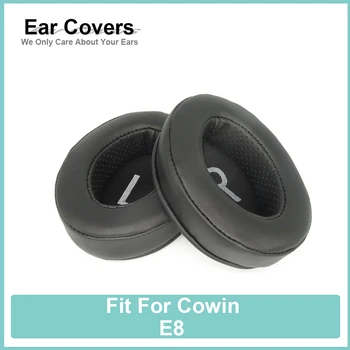 Kulak yastıkları Cowin E8 Kulaklık Earcushions Protein Kadife Koyun Derisi Pedleri Köpük Kulak Pedleri Siyah