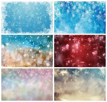 Laeacco Kış Kar Taneleri Yıldız Mavi Dondurulmuş Odası Dekorasyon Doğum Günü Zemin Fotoğraf Fotoğraf Arka Plan Fotoğraf Stüdyosu Için
