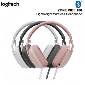 Logitech Zone Vibe 100 Kablosuz Bluetooth Kulaklıklar, 185g Hafif Katlanır Sessiz Kulaklıklar