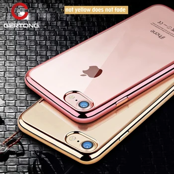 Lüks Elektrolizle Yumuşak TPU Silikon Koruyucu Kapak iPhone XR XS Max 6 S 7 Artı 8X6 5 S SE Kılıfları Kaplama Kapak