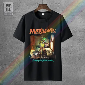 Marillion Komut Dosyası İçin Bir Soytarı Gözyaşı Siyah T Shirt Progressive Rock Balık