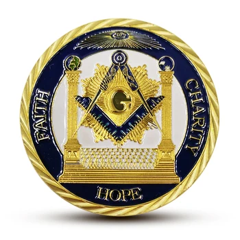 Masonik Masonluk Belirteçleri ve Masonik Umut İnanç Sadaka Mücadelesi Coin Collect