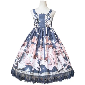 Meleğin Dua ~ 2021 Tatlı Baskılı Lolita JSK Elbise Infanta