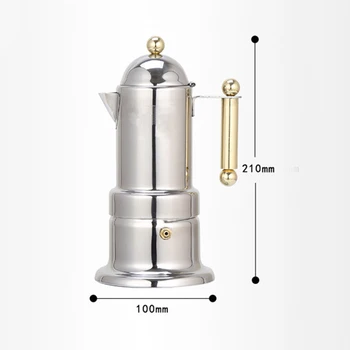 Metal Espresso Moka Kahve Makinesi Percolator Soba Üst Pot Ev Arkadaşlar İçin